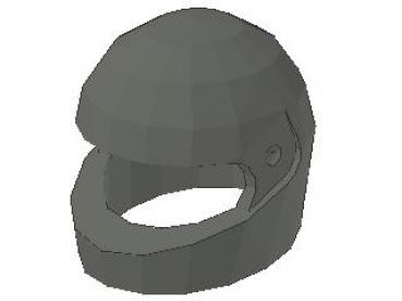 Lego Minifigure Helmet Motorcycle, dark bluish gray