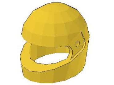 Lego Minifigure Helmet Motorcycle, yellow
