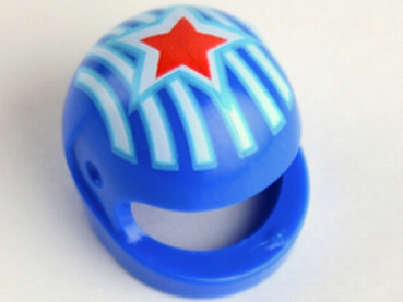 Lego Minifigure Helmet Motorcycle (2446pb35)