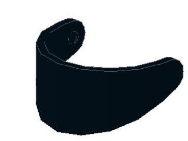 Lego Minifigure Visor Standard, black