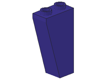 Lego Slope Stone, inverse 2 x 1 x 3 (2449) dark purple