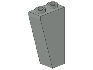 Lego Slope Stone, inverse 75° 2 x 1 x 3 (2449) light gray