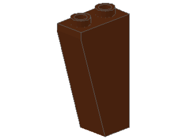 Lego Slope Stone, inverse 75° 2 x 1 x 3 (2449) reddish brown