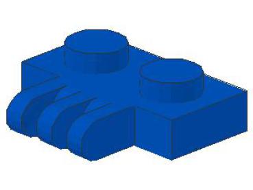 Lego Hinge Plate 1 x 2 (2452) blue