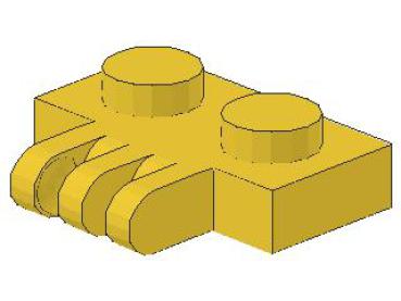 Lego Hinge Plate 1 x 2 (2452) yellow