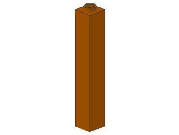 Lego Brick 1 x 1 x 5 (2453a) dark orange