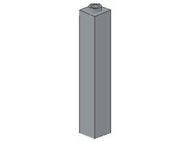 Lego Brick 1 x 1 x 5 (2453a) light bluish gray