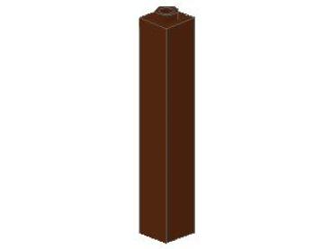 Lego Brick 1 x 1 x 5 (2453a) reddish brown