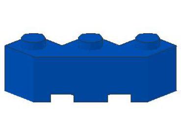 Lego Stein, modifiziert 3 x 3 x 1 (2462) blau