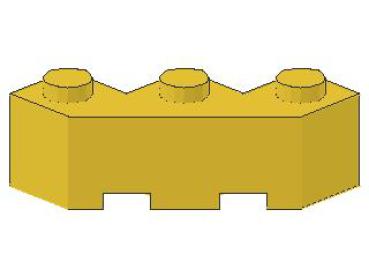 Lego Stein, modifiziert 3 x 3 x 1 (2462) gelb