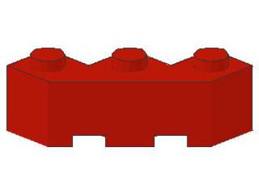 Lego Stein, modifiziert 3 x 3 x 1 (2462) rot