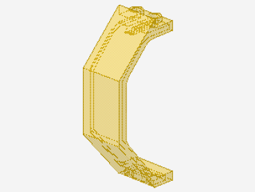 Lego Paneel 3 x 2 x 6 (2466) transparent gelb