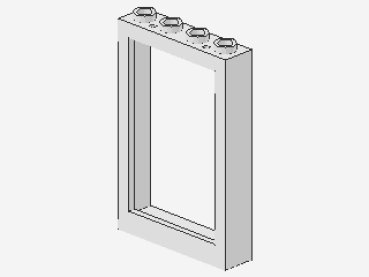 Lego Window 1 x 4 x 5 (2493b) white