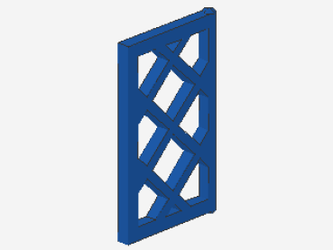 Lego Pane for Window 1 x 2 x 3 (2529) blue