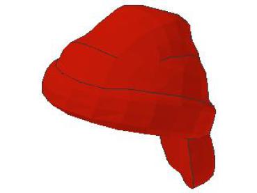 Lego Minifigure Hat, Cloth Wrap, red