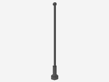 Lego Antenne 8H (2569) dunkel bläulich grau