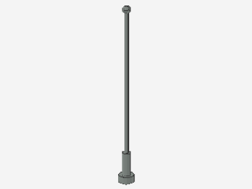 Lego Antenne 8H (2569) hell grau