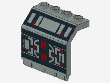 Lego Panel 2 x 4 x 3 1/3 (2582p68) with Hinge, M-Tron