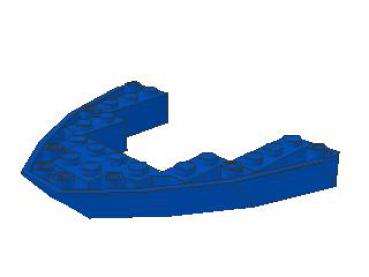 Lego Boat, Bow Brick 8 x 10 x 1 (2622) blue