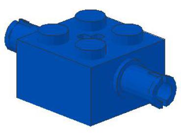 Lego Stein, modifiziert 2 x 2 x 1 (30000) blau