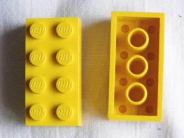 Lego Brick 2 x 4 x 1 (3001old) yellow