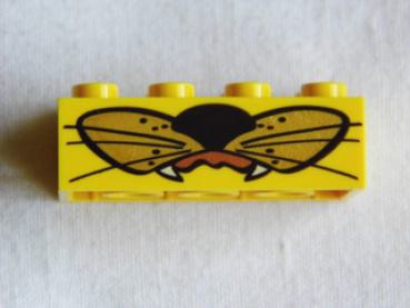 Lego Stein, dekoriert 2 x 4 x 1 (3001pb013)