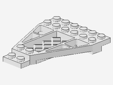 Lego Wedge Plate 8 x 6 (30036) white