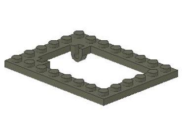 Lego Platte, modifiziert 6 x 8 (30041) dunkel grau