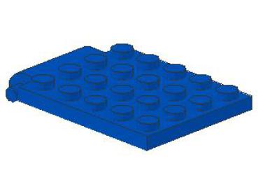 Lego Plate, modified 4 x 5 (30042) blue