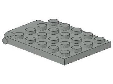 Lego Plate, modified 4 x 5 (30042) light gray