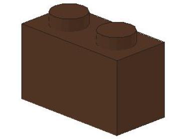 Lego Brick 1 x 2 x 1 (3004) brown