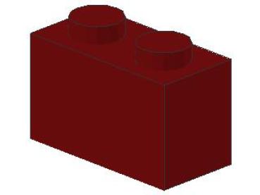 Lego Brick 1 x 2 x 1 (3004) dark red