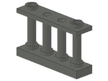 Lego Fence 1 x 4 x 2 (30055) dark bluish gray