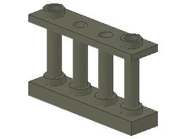 Lego Fence 1 x 4 x 2 (30055) dark gray