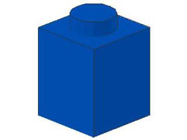 Lego Brick 1 x 1 x 1 (3005) blue