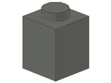 Lego Brick 1 x 1 x 1 (3005) dark bluish gray