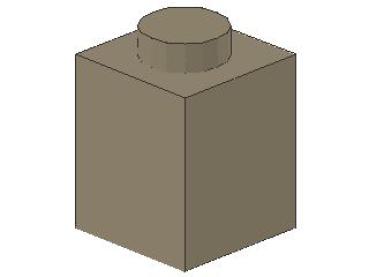 Lego Stein 1 x 1 x 1 (3005) dunkel tan