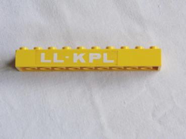 Lego Brick, decorated 2 x 10 x 1 (3006pb001)