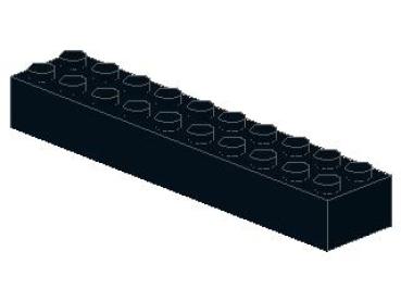 Lego Brick 2  x 10 x 1 (3006) black