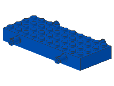 Lego Stein, modifiziert 4 x 10 x 1 (30076) blau