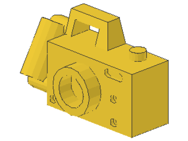 Lego Minifigur Handkamera (30089) gelb