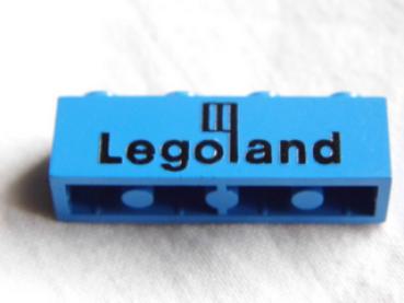 Lego Brick, decorated 1 x 4 x 1 (3010p30) blue