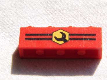 Lego Brick, decorated 1 x 4 x 1 (3010px6)