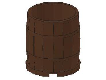 Lego Barrel 4 x 4 x 3.5 (30139) brown