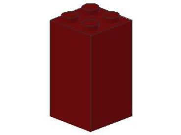 Lego Stein 2 x 2 x 3 (30145) dunkel rot