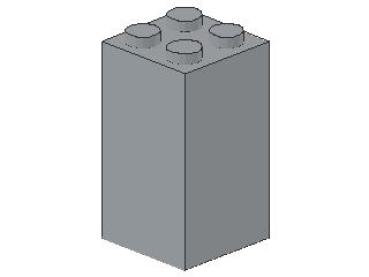 Lego Stein 2 x 2 x 3 (30145) hell bläulich grau