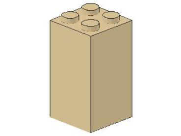 Lego Brick 2 x 2 x 3 (30145) tan