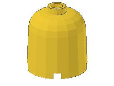 Lego Brick, round 2 x 2 x 1 2/3 (30151a) yellow