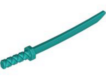 Lego Minifigure Sword (30173) Katana, dark turquoise