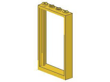 Lego Door Frame 1 x 4 x 6 (30179) yellow